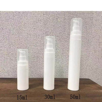 30ml PP cilindro redondo plástico botella privada de aire tapa transparente PP bomba privada de aire Skincare