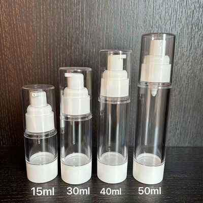 Botella privada de aire de la bomba del nuevo diseño plástico cosmético vacío personalizado de la botella privada de aire