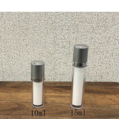 Botella de bomba de 30 ml 50 ml de color blanco claro y sin aire Botella de bomba de loción cosmética de vacío