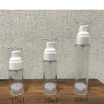 5ml 10ml 15ml Blanco Rosa Azul Negro Loción sin aire Bomba de PP Botella sin aire Cosméticos Viajes de lujo Botella sin aire