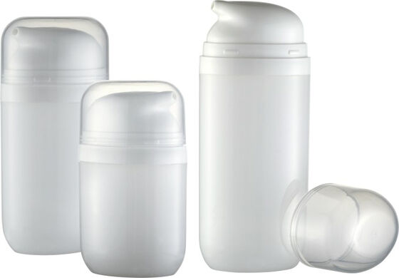 Bomba de loción crema de dos lados transparente de 20 ml y 30 ml para cosméticos