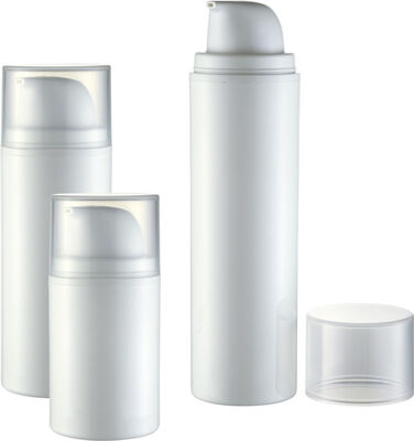 Bomba de loción crema de dos lados transparente de 20 ml y 30 ml para cosméticos