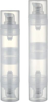 Bomba de loción crema de dos lados transparente de 20 ml y 30 ml para cosméticos