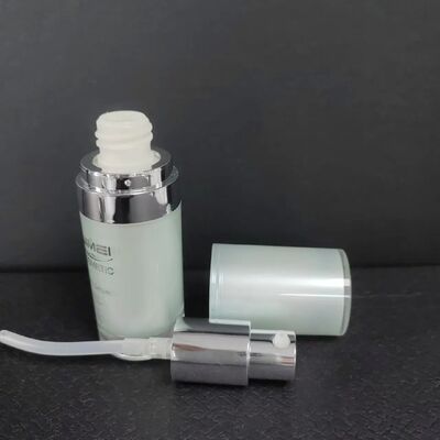 Cosmético privado de aire blanco de la botella de la bomba de la PCR 30ml de la muestra gratis, botella privada de aire plástica de la bomba de la loción de los PP, Garrafa Sem Ar