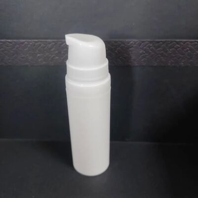 Cosmético privado de aire blanco de la botella de la bomba de la PCR 30ml de la muestra gratis, botella privada de aire plástica de la bomba de la loción de los PP, Garrafa Sem Ar