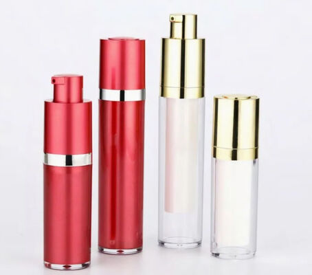 Botella de vacío sin aire de la bomba de loción de plástico con tapa de la bomba Embalaje cosmético K18-2 5ml 10ml 12ml 15ml