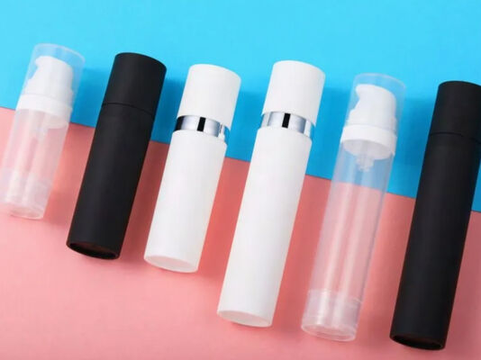 Botella de vacío sin aire de la bomba de loción de plástico con tapa de la bomba Embalaje cosmético K18-2 5ml 10ml 12ml 15ml