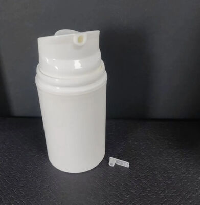 Botella redonda de vidrio con bomba de loción, spray de crema, botella cosmética de vidrio con bomba