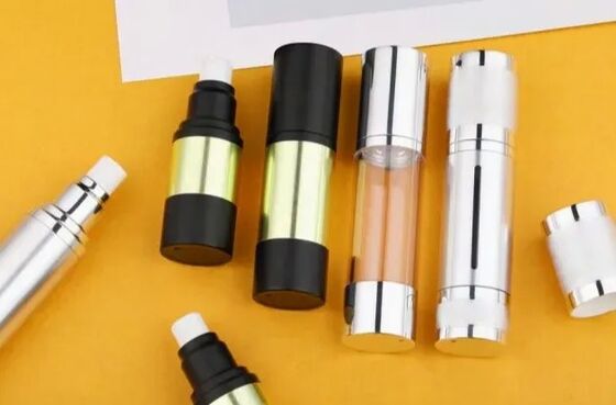 Botella privada de aire de vacío de plástico cosmético para loción de suero crema para el cuidado de la piel