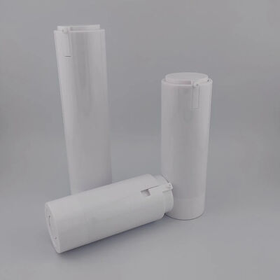 Botella portátil de bomba sin aire blanca y conveniencia de viaje para el cuidado facial