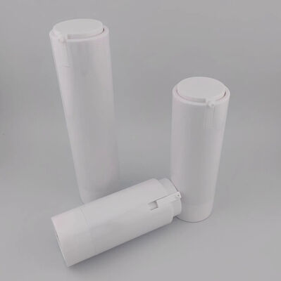 Botella portátil de bomba sin aire blanca y conveniencia de viaje para el cuidado facial