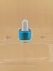 Goteador de caucho para el cuidado de la piel con aceite esencial con tubo de vidrio de longitud ajustable