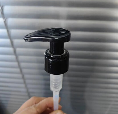 Bomba dispensadora de loción de mano de bambú de 28 mm de cuello largo para botella de champú K202-9