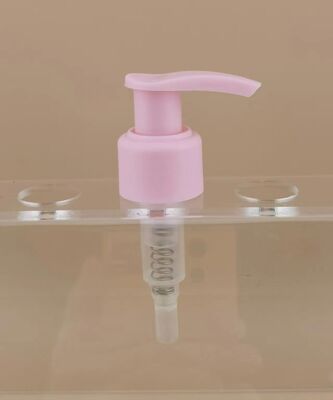 Bomba de loción de bloqueo izquierda-derecha rosa para cosméticos para niñas