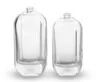 Botella de vidrio de perfume cosmético de lujo vacía de 100 ml con spray de bomba
