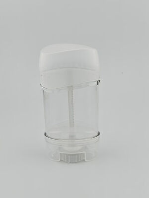 50 ml de gel vacío redondo de desodorante rellenable envasado con bastón de desodorante envasado con tubo de torsión