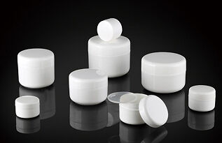 una serie de envases cosméticos Lotionskin Cream Jar para el cuidado facial