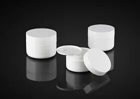 una serie de envases cosméticos Lotionskin Cream Jar para el cuidado facial