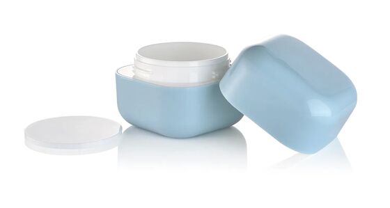30 g de cosméticos para el cuidado de la piel en granel en plástico PP Jar cuadrado para crema