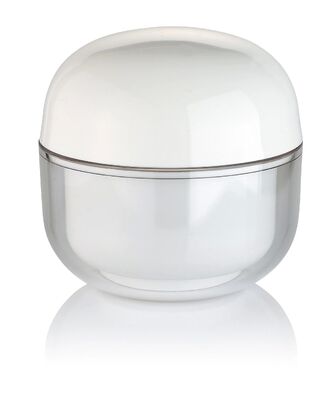 OEM Blanco PP 30g Crema Cosmética Jar redondo con tapa para Cosméticos