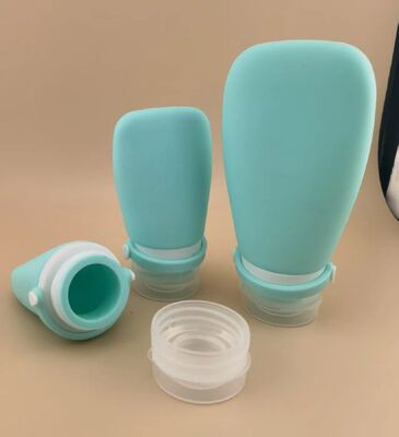 Contenedor de recarga Botellas de viaje de silicona Conjunto a prueba de fugas Botella de artículos de tocador de viaje de silicona