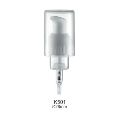 Dispensador de loción para lavado de manos, champú espumoso, jabón líquido de plástico PP de 28mm, bomba de espuma K501