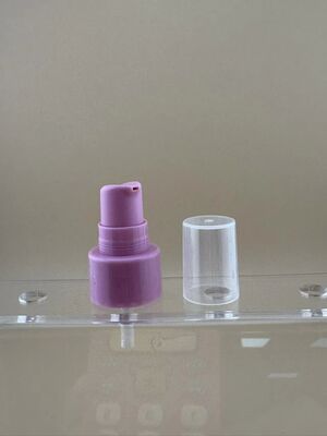 Bomba de tratamiento de loción con media tapa, embalaje cosmético púrpura, bomba de crema 20/410