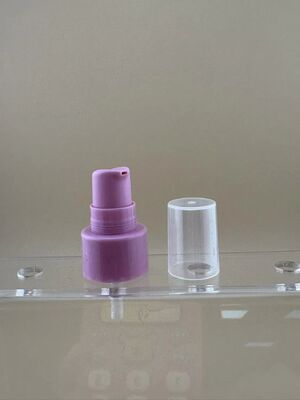 Bomba de tratamiento de loción con media tapa, embalaje cosmético púrpura, bomba de crema 20/410