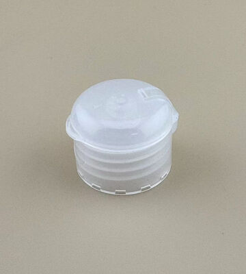 Plástico redondo cosmético blanco de la cápsula de la cápsula de la cápsula 28m m para el líquido del lavado de manos