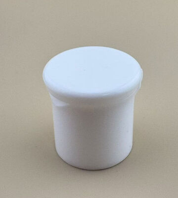 Plástico redondo cosmético blanco de la cápsula de la cápsula de la cápsula 28m m para el líquido del lavado de manos