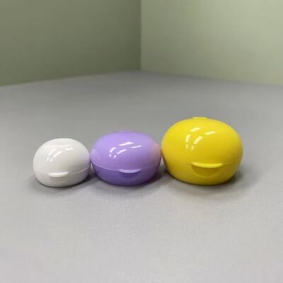 Tapa de rosca abatible de plástico PP colorida para detergente, botella de champú líquido