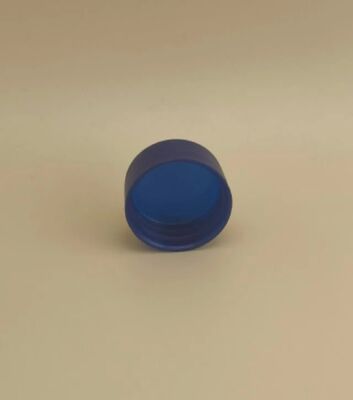 Tapa de plástico azul oscuro de diseño delicado para botellas de cuidado de la piel