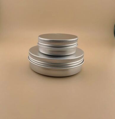 Contenedor de bálsamo labial de aluminio caja de 50ml 60ml contenedores de lata de aluminio 60 gramos 100ml botella de vela de aluminio para té