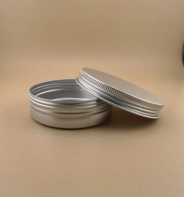 Contenedor de bálsamo labial de aluminio caja de 50ml 60ml contenedores de lata de aluminio 60 gramos 100ml botella de vela de aluminio para té