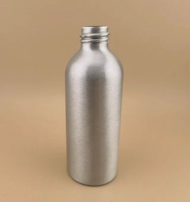 Nuevas botellas de aluminio de plata clara de lujo de alta calidad botellas de aluminio cosméticos