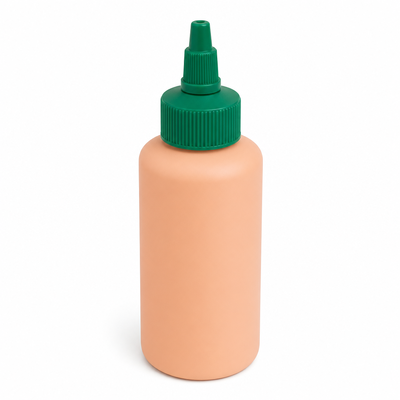 Tapón de jalea de plástico blanco con costillas para botellas de pintura