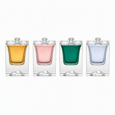 Vidrio de perfume vacío de alta calidad de 50 ml Botellas de perfume de vidrio