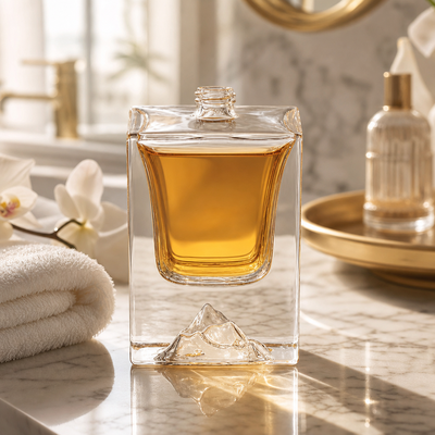 Vidrio de perfume vacío de alta calidad de 50 ml Botellas de perfume de vidrio