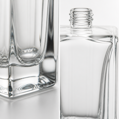 Venta caliente Embalaje cosmético personalizado Botella de vidrio duradera de 100 ml Botella de perfume