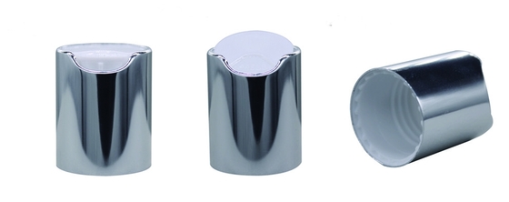 Top de aluminio cosmético del disco del oro, K901-5 Flip Top Bottle Lids antigotas