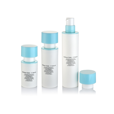 Botella de bomba sin aire para loción, crema, suero y spray de plástico para el cuidado de la piel cosmética al vacío