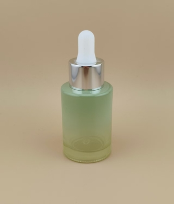 Nuevo diseño de cambio gradual claro Matcha verde suave botella redonda de goteo K-GBL30 para esencia