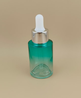 K-GBL30 Esencia clara cambio gradual Ciano suave botella de goteo redonda para diseño