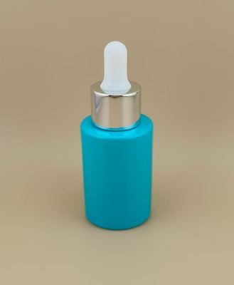 Nuevo diseño de botella goteadora redonda suave de Cyan K-GBL30 para esencia