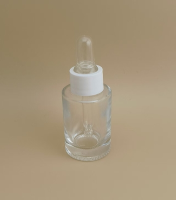 Mini Clear Smooth Round Long Dropper Bottle for Essence