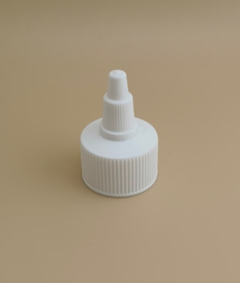 Tapón de jalea de plástico blanco con costillas para botellas de pintura