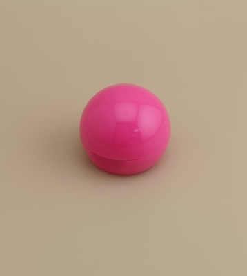 Plastico rosa tapa esférica lisa pequeña para botellas cosméticas