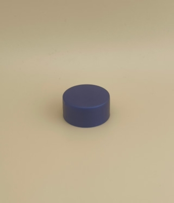Tapa de plástico azul oscuro de diseño delicado para botellas de cuidado de la piel