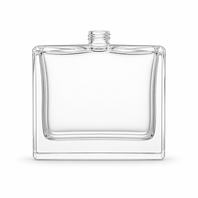 Botellas de vidrio de perfume vacías rectangulares personalizadas de lujo de 60 ml y 100 ml